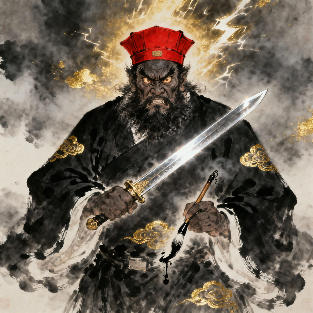 Portrait of Zhong Kui (钟馗)